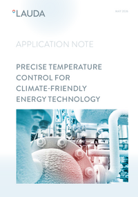 Precise temperature control for climate-friendly energy technology