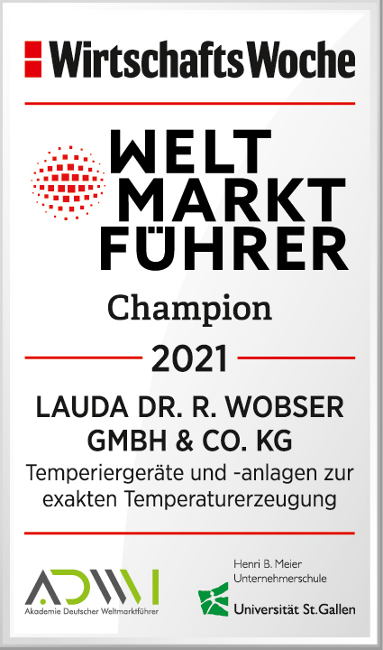 LAUDA ist Weltmarktführer 2021