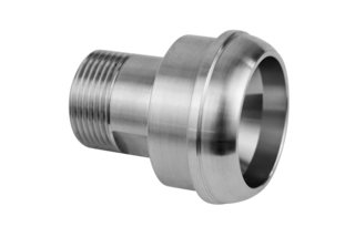 Adapter M16 x 1 O to spherical liner D=27 mm