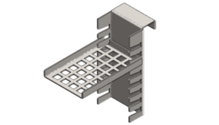 Support tray with placement surface