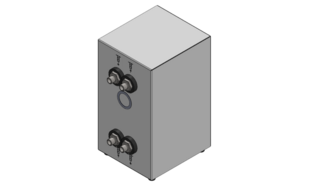 Isolierter Plattenwärmetauscher M16 x1 (a)